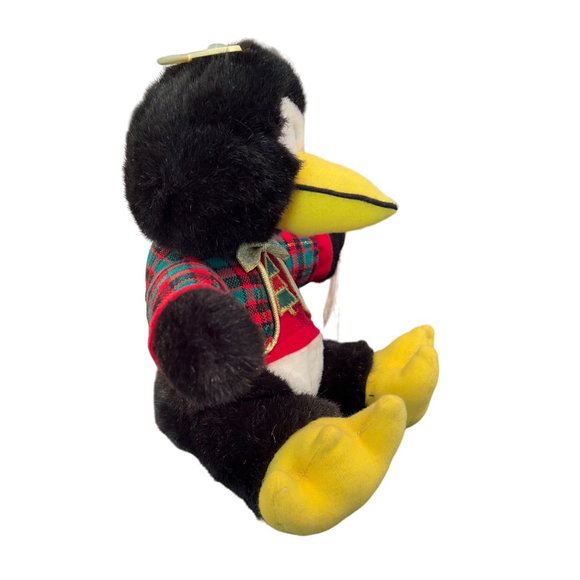 Vtg Kids of America Christmas Penguin Singing Plush Christmas Tree Bow Tie - Picture 4 of 5